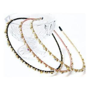 [M7]여성큐빅진주헤어밴드슬림머리띠