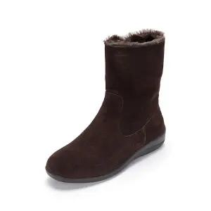 [무크]엠.무크 메그 소가죽털부츠 다크브라운 516323615AL