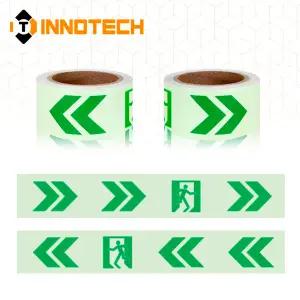 피난유도선 갈매기 런닝맨 화살표 축광테이프 50mm / 100mm 400T02(좌) 400T03(우)