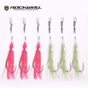 락크웰 대구 꼴뚜기 채비 외바늘(3개입)