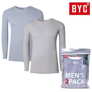 BYC 양면베이직남상의_2매입/순면남성내복내의