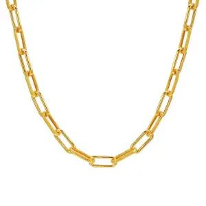 갤러리아 남자 순금 목걸이 샌딩 클립 체인 24K 37.5g 18K장식