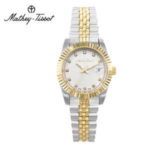 [메티티솟] Mathey-Tissot 여성 메탈밴드시계 D810BI