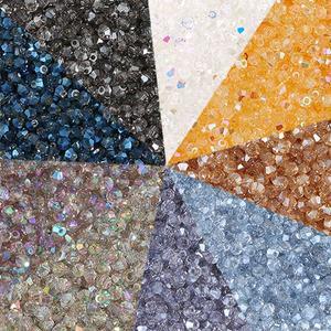 비즈아이 [2-611]크리스탈 주판알 2mm TRAB ,반팩(약300개)