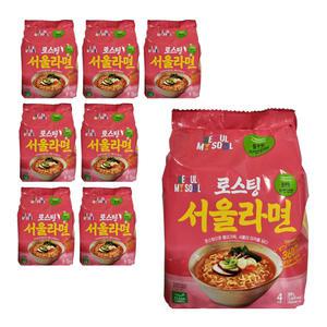 풀무원 로스팅 서울라면 388g 1봉지 (4개입) x 8개 한박스 자연 건면
