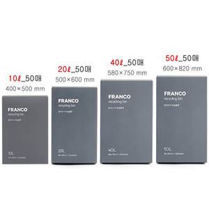 프랑코 분리수거 비닐봉투 50매 10L 20L 40L 50L 선택