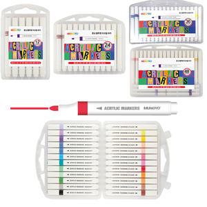 문교 아크릴 마카 마카펜 48색 36색 24색 12색 불투명