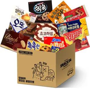 스낵24 인기간식 탕비실 사무실 대용량 박스과자세트 11P