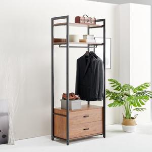 아이앤 시에나 스틸 2단서랍 드레스룸 행거 FU