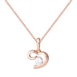스윗하트 14K GP 데일리 하트 펜던트 로즈골드 체인 패션 목걸이