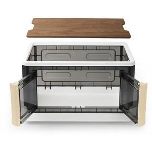 [제이큐]조아홈 캠핑폴딩박스 수납정리함 우드 상판 수납 공간 정리함 60L