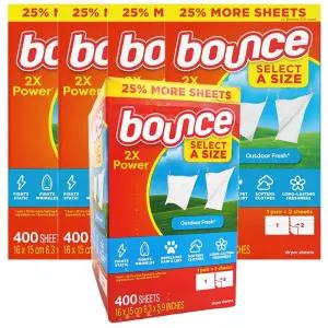[바운스] 드라이시트 건조기시트 400매x5개 섬유유연제 아웃도어후레쉬 국내발송