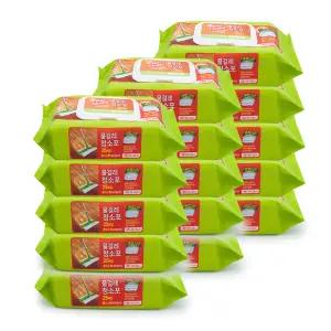 홈인더스트리 물걸레청소포 고급형 대형 25매 15개