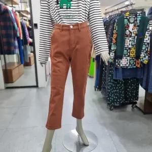 베네통/애플아울렛/기모 밴딩 배기 데님 팬츠/BADP57361