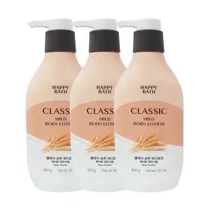 해피바스 정말 순한 바디로션 400g x3