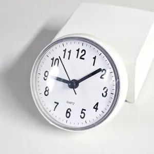 욕실용 무소음 벽시계 흡착 방수 화장실 시계