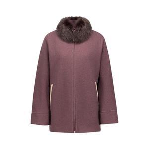 [벨리시앙](의정부점)탈부착 폭스퍼 차이나카라 울 하프코트_HC3402