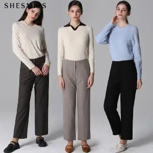 [(SHESMISS)] 울 혼방 컴포트 팬츠