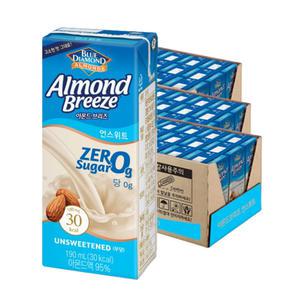 아몬드브리즈 언스위트, 190ml, 72개