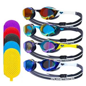 아레나 수경 코브라 에지 스와이프 레이싱 미러 렌즈 AGL-160MSW + 송송케이스