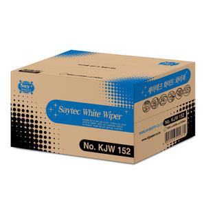 세이테크 화이트 와이퍼타올 KJW152 1겹 152매 산업용 기계유지보수 부직포 식품 제조 가공