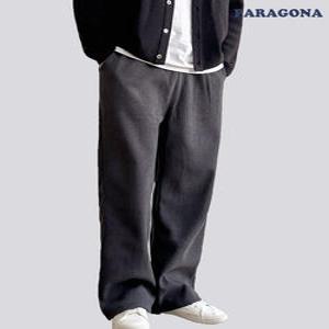 [파라고나] 공용 코듀로이 기모 와이드 밴딩 팬츠