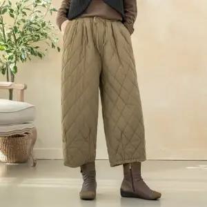 미코 누빔 배기 팬츠  마담 미시 중년 여성 빅사이즈 40대 50대