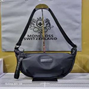 [몽크로스]BEST 몽크로스 방수천 남여공용 반달크로스백 WC99185(블랙)_DG
