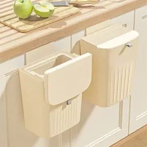 [할인바이할인][1+1] 공중부양! 버터크림 밀당 걸이식 쓰레기통 휴지통 L사이즈 총2개