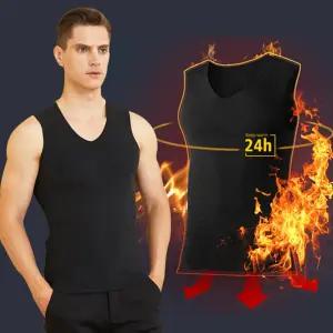 [굿스맨][1 1] 남성 발열보온 심리스 기모 나시런닝 2장세트