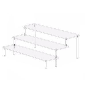 아크릴 진열장 피규어 보관함 3단 30cm / 40cm 계단식진열대