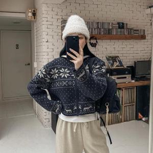 [겨울눈꽃템] 노르딕 집업 가디건