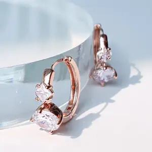 14K G.F 리앙 원터치 링 귀걸이 EA1943