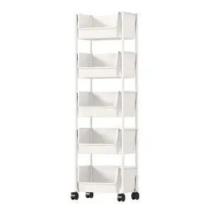 3단 4단 5단 트롤리 이동식 주방 틈새 카트 선반 수납장 ODM-TROLLEY3