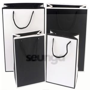 승아상점 기념일 어버이날 생일선물 졸업식 블랙화이트 쇼핑백 3280 선물포장백 포장백 기념품용