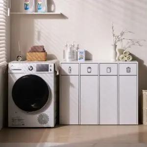 MN2039 올스윙 4칸 분리수거함 가정용 재활용수거함