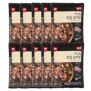 외갓집 진심 갈비탕 650g X 10팩