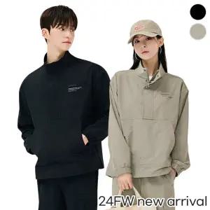 [체이스컬트] 공용 NYLON 스트레치 HIGH-NECK 아노락 T-SHIRT/2Color