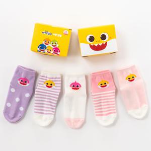 핑크퐁 아기상어 아동 양말 선물세트 5족세트 미끄럼방지