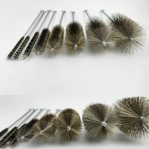 깊은 관 배관 연관 세척 스텐 연관솔 배관솔 파이프 청소 브러쉬 와이어 브러시 녹 이바리 제거 연통솔