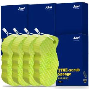 리빙 후드득 때밀이 스펀지 때지우개 4개