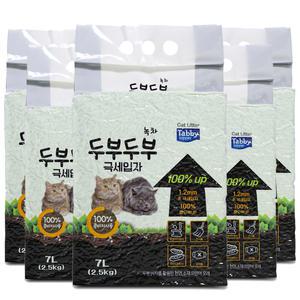 두부두부 극세입자 녹차 고양이모래 7L x 6개