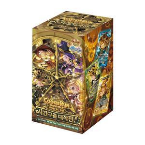 [기타]쿠키런카드 6탄 최신판 시간구출 대작전 1박스 게임 크리스탈 브레이버스 킹덤 어드벤처