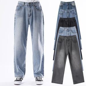 [비지크] 28-36 르클 뒷밴딩 데님(5컬러) 일자 세미와이드 루즈핏 빅사이즈 밴드