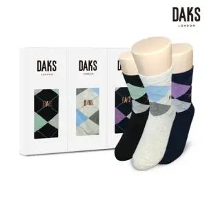 닥스양말 숙녀3족 선물세트 면중목 큰다이아 24907