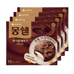 몽쉘 생크림 카카오 408g 4곽