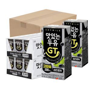 맛있는 두유 GT 고칼슘 검은콩깨 190ml 48팩