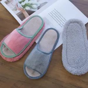 파스텔 극세사 청소 슬리퍼 바닥 실내화 거실화