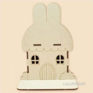 [룰루핑거] 토끼 하우스 저금통 (패키지용) 11.5x10.1x17cm 1R-02-104