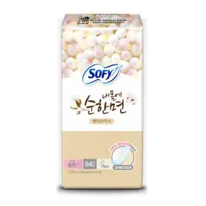 내몸에순한면 팬티라이너 무향 일반 84P